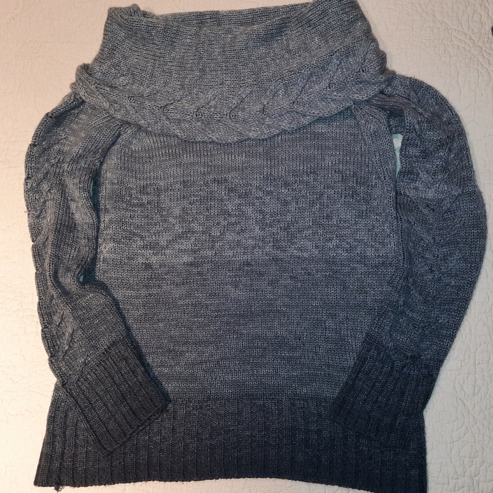 The Limited size Medium Cowel Neck gray sweater